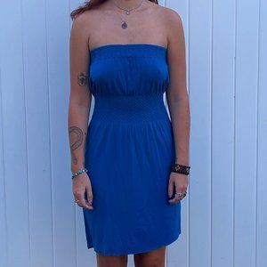 Turquoise Blue Sleeveless Mini Dress (M)